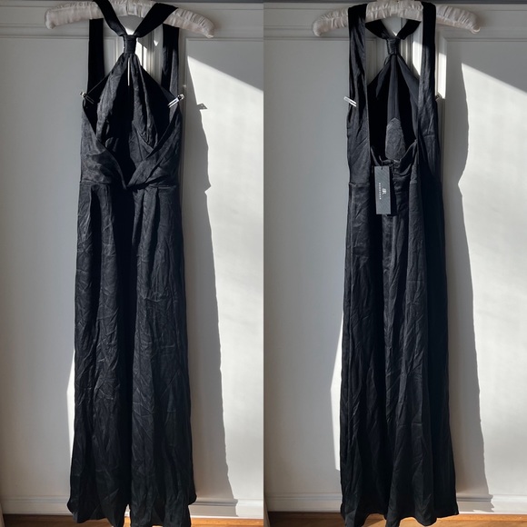 NWT Silk Banana Republic Halter Maxi Formal Dress - Picture 6 of 9